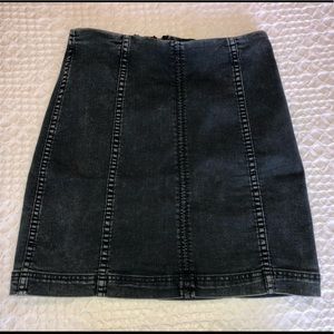 Free People Denim Mini Skirt